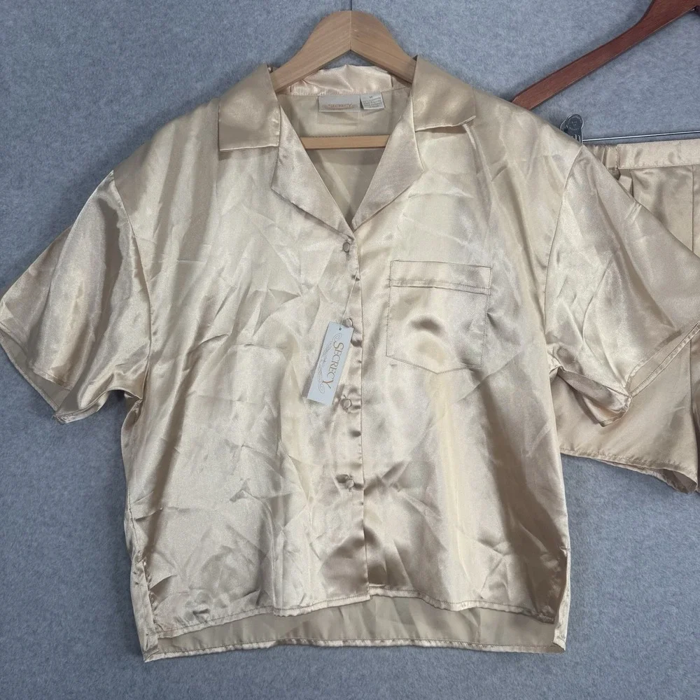 Victoria's Secret Vintage Green Shirt Shirt Sleep‎ Set Size M